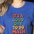 It's A Good Day To Do Math Retro Math Teacher Student Women's Heather T-Shirt Heather True Royal It's A Good Day To Do Math Retro Math Teacher Student Women's Heather T-Shirt Heather True Royal