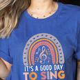 It's A Good Day To Sing Back To School Music Teacher Women's Heather T-Shirt Heather True Royal It's A Good Day To Sing Back To School Music Teacher Women's Heather T-Shirt Heather True Royal