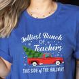 Jolliest Bunch Of Teachers This Side Of The Hallway Women's Heather T-Shirt Heather True Royal
