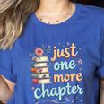 Just One More Chapter Book Reading Floral Teacher Book Lover Women's Heather T-Shirt Heather True Royal Just One More Chapter Book Reading Floral Teacher Book Lover Women's Heather T-Shirt Heather True Royal