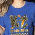 K Is For Kindergarten Teacher Coquette Bow Camo Women's Heather T-Shirt Heather True Royal K Is For Kindergarten Teacher Coquette Bow Camo Women's Heather T-Shirt Heather True Royal