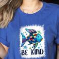 Be Kind Rainbow Fish Teacher Life Back To School Teaching Men Women Women's Heather T-Shirt Heather True Royal Be Kind Rainbow Fish Teacher Life Back To School Teaching Men Women Women's Heather T-Shirt Heather True Royal