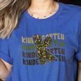 Kindergarten Camo Camouflage Boy Teacher Back To School Women's Heather T-Shirt Heather True Royal