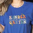 Kindergarten Dream Team Teacher Back To School Women's Heather T-Shirt Heather True Royal Kindergarten Dream Team Teacher Back To School Women's Heather T-Shirt Heather True Royal