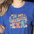 In My Kindergarten Era Retro Back To School Teacher Student Women's Heather T-Shirt Heather True Royal In My Kindergarten Era Retro Back To School Teacher Student Women's Heather T-Shirt Heather True Royal