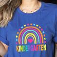 Kindergarten Rainbow Girls Boys Teacher Team Kinder Squad Women's Heather T-Shirt Heather True Royal Kindergarten Rainbow Girls Boys Teacher Team Kinder Squad Women's Heather T-Shirt Heather True Royal