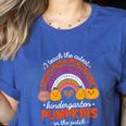 Kindergarten Teacher Pumpkin Patch Cute Women's Heather T-Shirt Heather True Royal