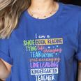 I Am A Kindergarten Teacher Shirt Creative Women's Heather T-Shirt Heather True Royal