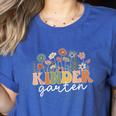 Kindergarten Teacher Wildflower Back To School Floral Outfit Men Women Women's Heather T-Shirt Heather True Royal Kindergarten Teacher Wildflower Back To School Floral Outfit Men Women Women's Heather T-Shirt Heather True Royal