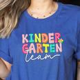 Kindergarten Team Teacher Back To School Kindergarten Squad Women's Heather T-Shirt Heather True Royal