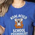 Koalafied School Psychologist Koala Lover Psychology Teacher Women's Heather T-Shirt Heather True Royal