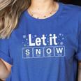 Let It Snow Christmas Pajamas Chemistry Teacher Women's Heather T-Shirt Heather True Royal Let It Snow Christmas Pajamas Chemistry Teacher Women's Heather T-Shirt Heather True Royal
