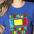Level Up Your Education Gaming Inspired Teacher Gamers Women's Heather T-Shirt Heather True Royal Level Up Your Education Gaming Inspired Teacher Gamers Women's Heather T-Shirt Heather True Royal