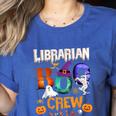 Librarian Boo Crew Teacher Student Halloween Costume Women's Heather T-Shirt Heather True Royal Librarian Boo Crew Teacher Student Halloween Costume Women's Heather T-Shirt Heather True Royal