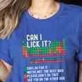 Can I Lick It Periodic Table Science Teacher Chemistry Women's Heather T-Shirt Heather True Royal Can I Lick It Periodic Table Science Teacher Chemistry Women's Heather T-Shirt Heather True Royal