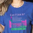 Can I Lick It Periodic Table Teacher Student Kids Women's Heather T-Shirt Heather True Royal Can I Lick It Periodic Table Teacher Student Kids Women's Heather T-Shirt Heather True Royal