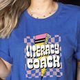 Literacy Coach Reading Specialist Facilitator Lead Teacher Women's Heather T-Shirt Heather True Royal Literacy Coach Reading Specialist Facilitator Lead Teacher Women's Heather T-Shirt Heather True Royal