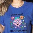 Little Miss Stem Teacher Women's Heather T-Shirt Heather True Royal Little Miss Stem Teacher Women's Heather T-Shirt Heather True Royal