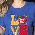 Love Headstart Head Start Teachers First Day Of School Women's Heather T-Shirt Heather True Royal Love Headstart Head Start Teachers First Day Of School Women's Heather T-Shirt Heather True Royal
