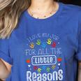 I Love My Job For All The Little Reasons Kid Daycare Teacher Women's Heather T-Shirt Heather True Royal I Love My Job For All The Little Reasons Kid Daycare Teacher Women's Heather T-Shirt Heather True Royal