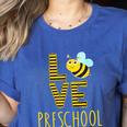 Love Preschool Back To School Yellow Bee Preschool Teacher For Men Women Girls Kids Women's Heather T-Shirt Heather True Royal