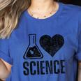 I Love Science Lover Teacher Scientist Sciences Women's Heather T-Shirt Heather True Royal I Love Science Lover Teacher Scientist Sciences Women's Heather T-Shirt Heather True Royal
