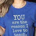 Love To Teach Positive Affirmation Kind Motivational Teacher Women's Heather T-Shirt Heather True Royal Love To Teach Positive Affirmation Kind Motivational Teacher Women's Heather T-Shirt Heather True Royal