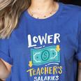 Lower Teacher's Salaries For Men Women Girls Kids Women's Heather T-Shirt Heather True Royal Lower Teacher's Salaries For Men Women Girls Kids Women's Heather T-Shirt Heather True Royal