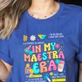 In My Maestra Era Spanish Bilingual Teacher Back To School Women's Heather T-Shirt Heather True Royal In My Maestra Era Spanish Bilingual Teacher Back To School Women's Heather T-Shirt Heather True Royal