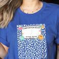 Matching Group Halloween Teacher Composition Book Notebook Women's Heather T-Shirt Heather True Royal Matching Group Halloween Teacher Composition Book Notebook Women's Heather T-Shirt Heather True Royal