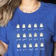 Math Dance Ghost Halloween Spooky Cute Ghost Math Teacher Women's Heather T-Shirt Heather True Royal Math Dance Ghost Halloween Spooky Cute Ghost Math Teacher Women's Heather T-Shirt Heather True Royal