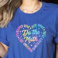 Do The Math Multiply Love Add Hope Math Teacher Tie Dye Women's Heather T-Shirt Heather True Royal Do The Math Multiply Love Add Hope Math Teacher Tie Dye Women's Heather T-Shirt Heather True Royal