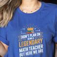 Math Teacher For Algebra Lovers Mathematics Women's Heather T-Shirt Heather True Royal