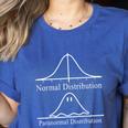 Math Teacher Halloween Costume Normal Distribution Math Pun Women's Heather T-Shirt Heather True Royal Math Teacher Halloween Costume Normal Distribution Math Pun Women's Heather T-Shirt Heather True Royal