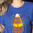 Math Teacher Halloween Costume Trick Or Treat Math Sweet Women's Heather T-Shirt Heather True Royal Math Teacher Halloween Costume Trick Or Treat Math Sweet Women's Heather T-Shirt Heather True Royal