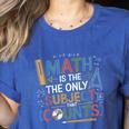 Math Teacher Mathematician Subject Mathematics Joke Women's Heather T-Shirt Heather True Royal