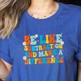 Math Teacher Be Like Subtraction And Make a Difference Women's Heather T-Shirt Heather True Royal