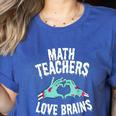 Math Teachers Love Brains Halloween Zombie Men Women T-Shirt Women's Heather T-Shirt Heather True Royal Math Teachers Love Brains Halloween Zombie Men Women T-Shirt Women's Heather T-Shirt Heather True Royal