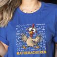 Mathemachicken Chicken Math Teacher Back To School Women's Heather T-Shirt Heather True Royal Mathemachicken Chicken Math Teacher Back To School Women's Heather T-Shirt Heather True Royal