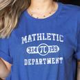 Mathletic Department 314159 Pi Day Math Teacher Vintage Women's Heather T-Shirt Heather True Royal Mathletic Department 314159 Pi Day Math Teacher Vintage Women's Heather T-Shirt Heather True Royal