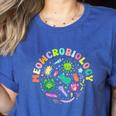 Meowcrobiology Cats Microbiology Science Teacher Women's Heather T-Shirt Heather True Royal Meowcrobiology Cats Microbiology Science Teacher Women's Heather T-Shirt Heather True Royal