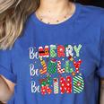 Be Merry Be Jolly Be Kind Merry Christmas Teacher Xmas PJs Women's Heather T-Shirt Heather True Royal Be Merry Be Jolly Be Kind Merry Christmas Teacher Xmas PJs Women's Heather T-Shirt Heather True Royal
