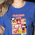 Mickey Mouse Teacher Life Women's Heather T-Shirt Heather True Royal Mickey Mouse Teacher Life Women's Heather T-Shirt Heather True Royal