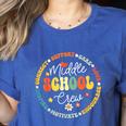 Middle School Crew Back To School For Teacher Women's Heather T-Shirt Heather True Royal