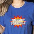 Mission Possible Motivational Inspirational School Teacher Women's Heather T-Shirt Heather True Royal Mission Possible Motivational Inspirational School Teacher Women's Heather T-Shirt Heather True Royal