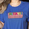 Mistakes Help Us Grow And Learn Teacher Women's Heather T-Shirt Heather True Royal