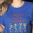 Montessori Creepin' It Real HALLOWEEN School Teacher Shirt Women's Heather T-Shirt Heather True Royal Montessori Creepin' It Real HALLOWEEN School Teacher Shirt Women's Heather T-Shirt Heather True Royal