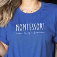 Montessori Is My Jam Team Montessori Teacher Squad Women's Heather T-Shirt Heather True Royal Montessori Is My Jam Team Montessori Teacher Squad Women's Heather T-Shirt Heather True Royal