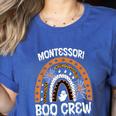 Montessori Teacher Halloween Boo Rainbow Leopard Halloween Women's Heather T-Shirt Heather True Royal Montessori Teacher Halloween Boo Rainbow Leopard Halloween Women's Heather T-Shirt Heather True Royal