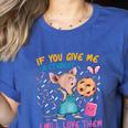 Mouse Teacher If You Give Me A Student I Will Love Them Women's Heather T-Shirt Heather True Royal Mouse Teacher If You Give Me A Student I Will Love Them Women's Heather T-Shirt Heather True Royal